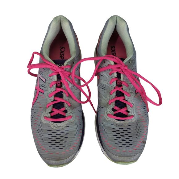 Asics Gel Kayano 23 Athletic Shoes‎ T696N Women's 10 Gray Pink Running Workout - Picture 3 of 9